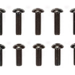 田宫 84396 RC遥控车用 铝合金 六角匙螺丝 3x8mm/3x10mm (黑色)