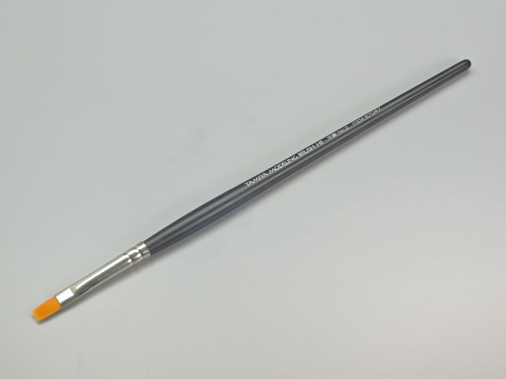 87047_1 田宫 87047 田宫模型笔扫 High Finish (HF) 平笔 No.2 - 图片 1