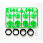田宫 94958 1/32 Lg 直径。 1-Way Wheel Set-Super X / XX Chassis Fl.Green 迷你四驱车