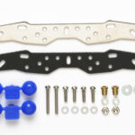 田宫 95006 1/32 迷你四驱车 Plate Weight(Sliver)w/FRP Multi-Roller Setting Stay