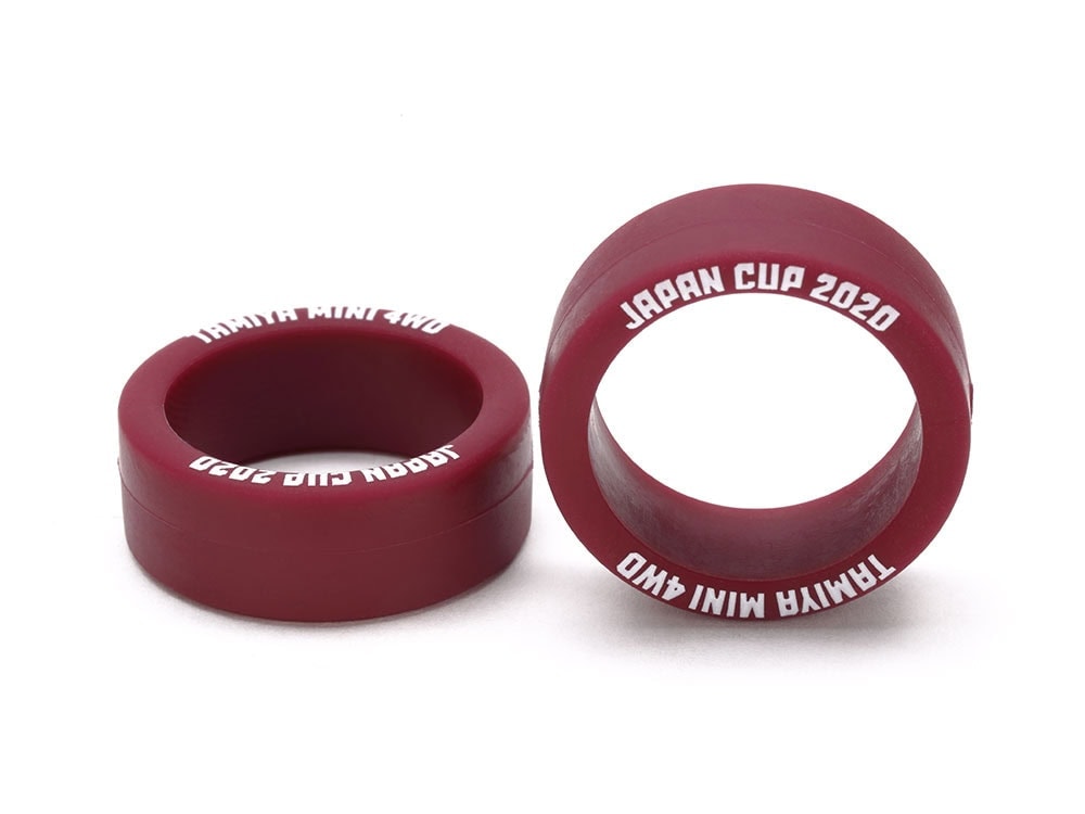 95140 田宫 95140 低磨擦细径 薄型轮胎 (栗红色, 2件) Japan Cup 2020 - 图片 1