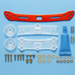 田宫 95364 1/32 迷你四驱车 Wide Rear Sliding Damper 2 (红色)