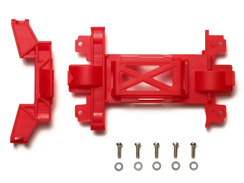 95367 田宫-95367 1/32 迷你四驱车 Reinforced Gear Cover (for MS Chassis) Red 迷你四驱车 Station - 图片 1