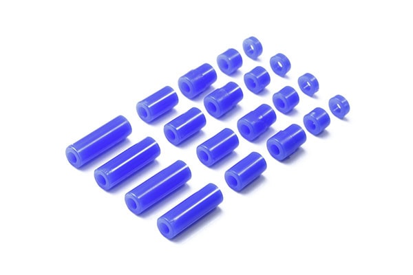 95368 田宫 95368 1/32 迷你四驱车 轻质塑料垫片组 (12/6.7/6/3/1.5mm) (蓝色) - 图片 1