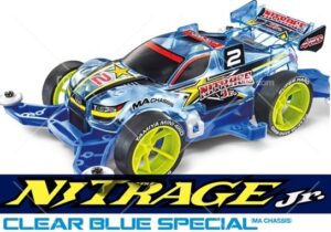 田宫 95398 1/32 迷你四驱车 黑夜狂怒Jr. Nitrage Jr. 透明蓝特别版 (MA 底盘) - 图片 2