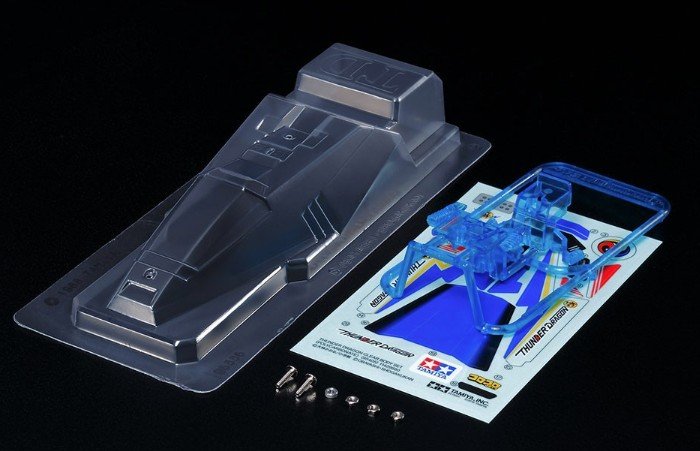 95405 田宫 95405 1/32 迷你四驱车 Thunder Dragon Clear Polycoarbonate Body Set - 图片 1