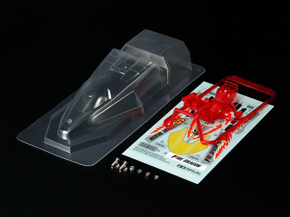 95406 田宫 95406 1/32 迷你四驱车 Fire Dragon Clear Body Set (Polycarbonate) - 图片 1