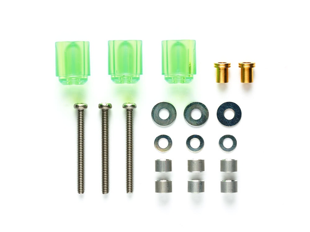 95440 田宫 95440 1/32 迷你四驱车 Hi-Mount Tube Stabilizer Set (Clear Green) - 图片 1