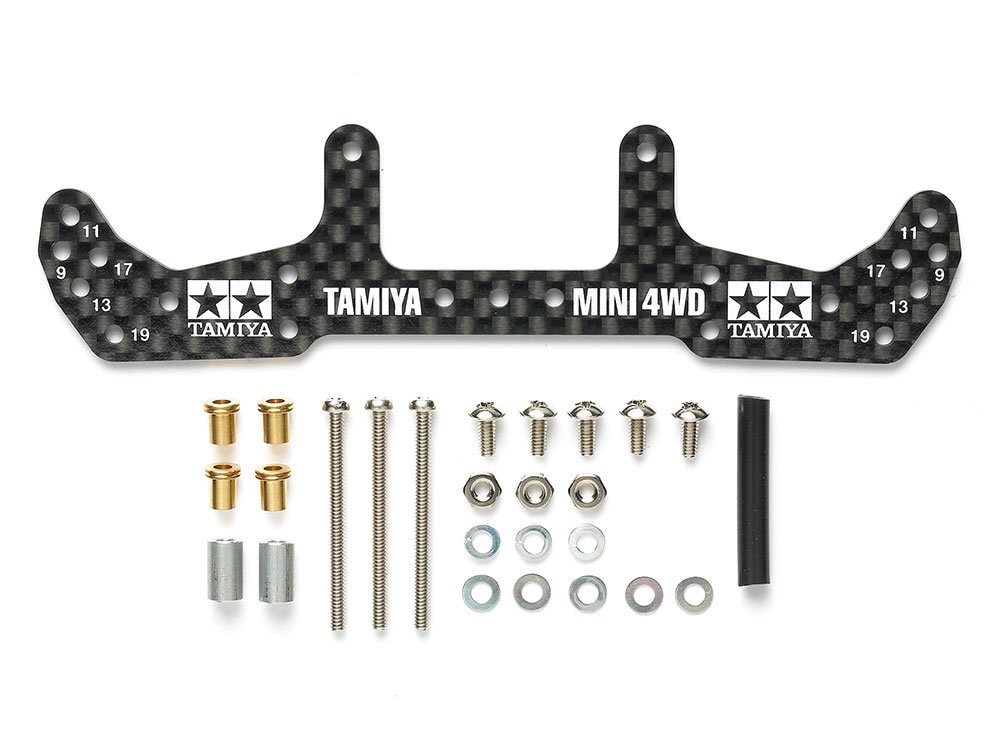 95478_1 田宫 95478 1/32 迷你四驱车 HG Carbon Wide Rear Plate (for AR Chassis) (1.5mm) - 图片 1