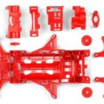 田宫 95354 1/32 迷你四驱车 VS 加强型底盘组 (红色)