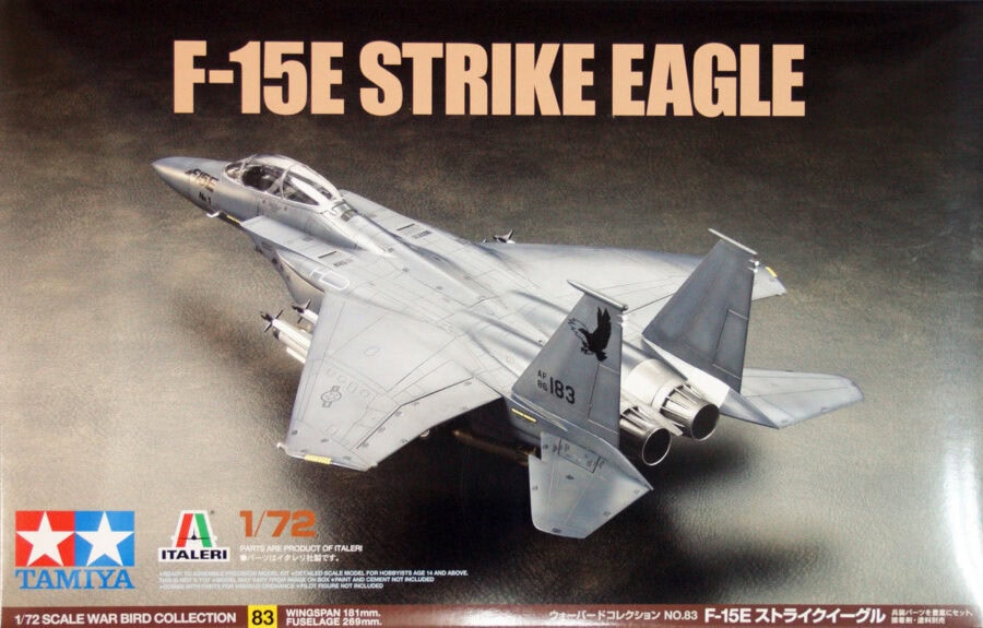 田宫 60783 1/72 麦克唐纳道格拉斯 F-15E 攻击鹰式战斗轰炸机 - 图片 2
