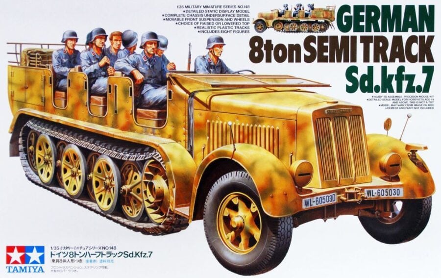 田宫 35148 1/35 德国 8吨半履带卡车 Sd.Kfz.7 - 图片 2