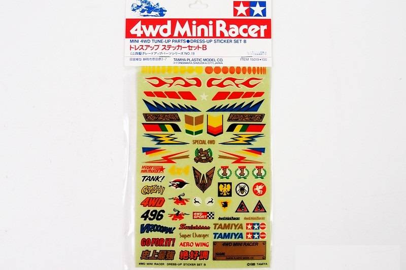 TA_15019 田宫 15019 1/32 迷你四驱车改装贴纸 B - 图片 1