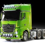 田宫 23801 1/14 RC遥控拖挂车 RTR 梅赛德斯-奔驰 Actros 全面运行套装 (完成品/绿色)