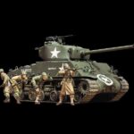 田宫 25175 1/35 美国 M4A3E8 谢尔曼坦克“Easy Eight”（带4人偶）