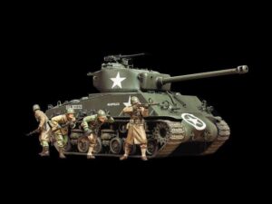 田宫 25175 1/35 美国 M4A3E8 谢尔曼坦克“Easy Eight”（带4人偶）