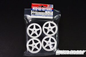 田宫 53471 RC 24mm 白色5辐车铃/轮毂 (偏距0) - 图片 2