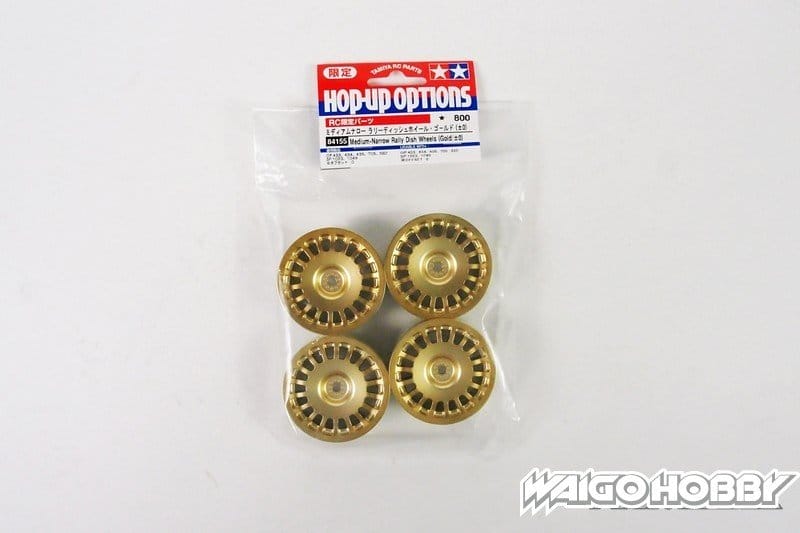 TA_84155_a 田宫 84155 RC 24mm 中窄拉力碟形车轮(金色/+0) - 图片 1