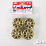 田宫 84156 RC M-Chassis 8-Spoke Wheels (Gold)