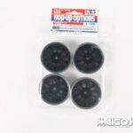 田宫 84253 RC 24mm 中窄网轮黑色/镀铬轮辋 (+2)