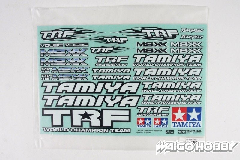 TA_9494100_a 田宫 9494100 RC 贴纸适用于 49419 TRF415MSXX - 图片 1