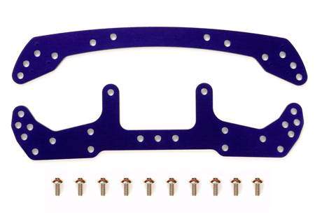 TA_95051 田宫 95051 1/32 迷你四驱车 Duralumin Wide F/R Plate (紫色) - 图片 1
