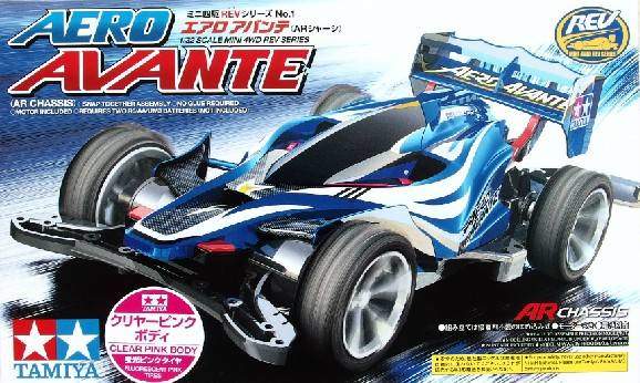 TA_95058 田宫 95058 1/32 迷你四驱车 流线阿凡达 Aero Avante 透明粉红特别版 (AR 底盘) - 图片 1