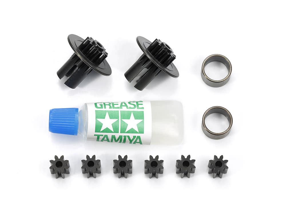 Tamiya-1-8-RC-T3-01-REINFORCED-DIFFERENTIAL-JOINT-PINION-SET-54876 田宫 54876 T3-01 强化传动轮关节 & 齿轮组 - 图片 1