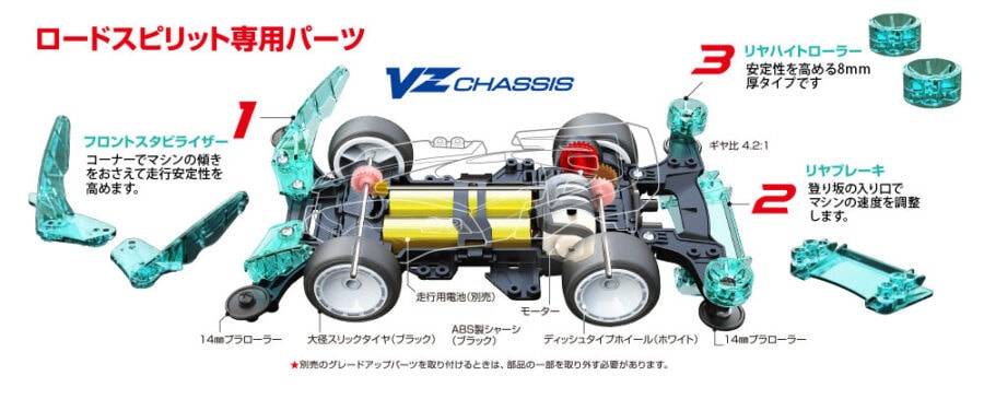 田宫 19801 1/32 迷你四驱车 皇者之灵 （VZ 底盘） - 图片 5