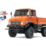 田宫 57843 1/10 RC遥控车 XB完成品 梅赛德斯-奔驰 乌尼莫克 406 系列U900 橙色版（CC-01底盘）