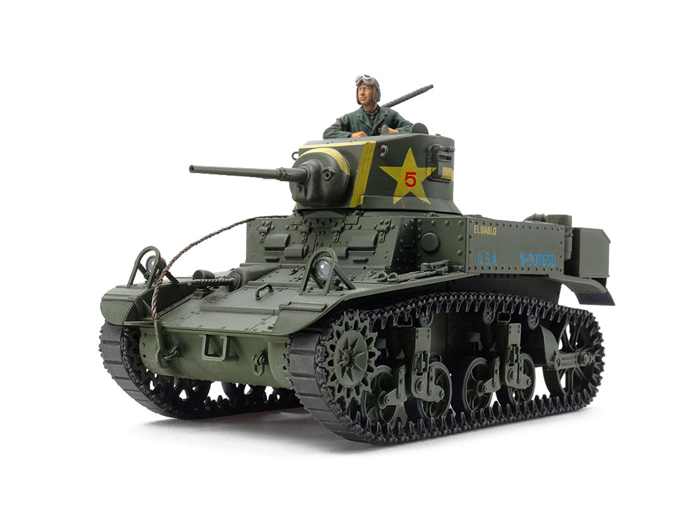 top-2 田宫 35360 1/35 美国 M3斯图尔特轻坦克 后期生产型 - 图片 1