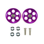 田宫 95539 HG Lightweight 19mm Aluminum Ball-Race Rollers (Ringless/Purple)