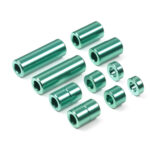 田宫 95515 铝制垫片组 (12/6.7/6/3/1.5mm, 2pcs. each) (绿色)
