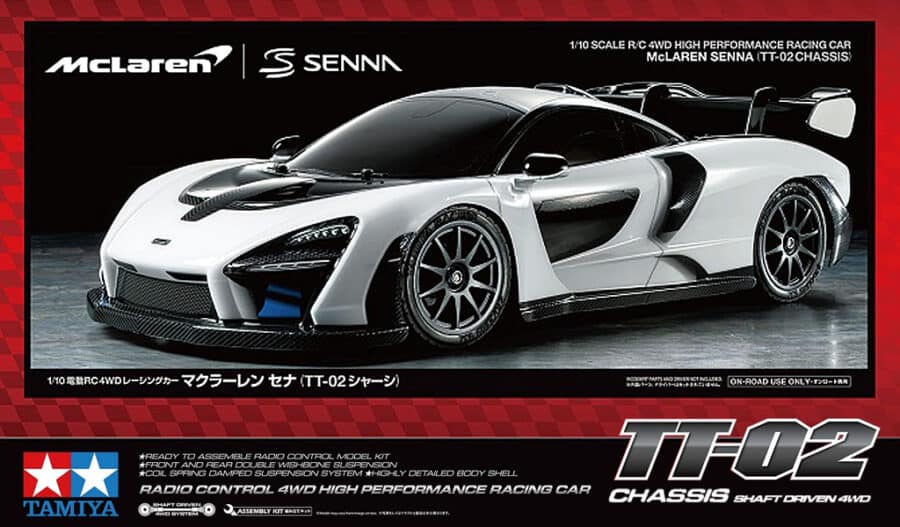 田宫 58711 1/10 RC遥控车 迈凯伦 塞纳 (TT-02底盘) - 图片 2