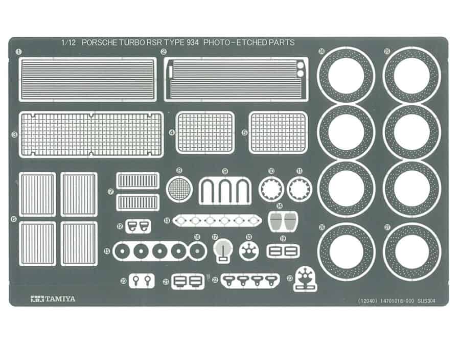 Tamiya 12055 1/12 保时捷 934 野格圣鹿 (附蚀刻零件) - 图片 8