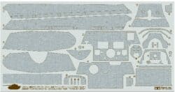 田宫 12649 1/35 德军 虎皇重坦克 (保时捷砲塔) Zimmerit抗磁涂层贴纸 - 图片 2