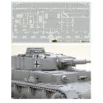 田宫 12650 1/35 德军 IV号坦克J型 Zimmerit抗磁涂层贴纸