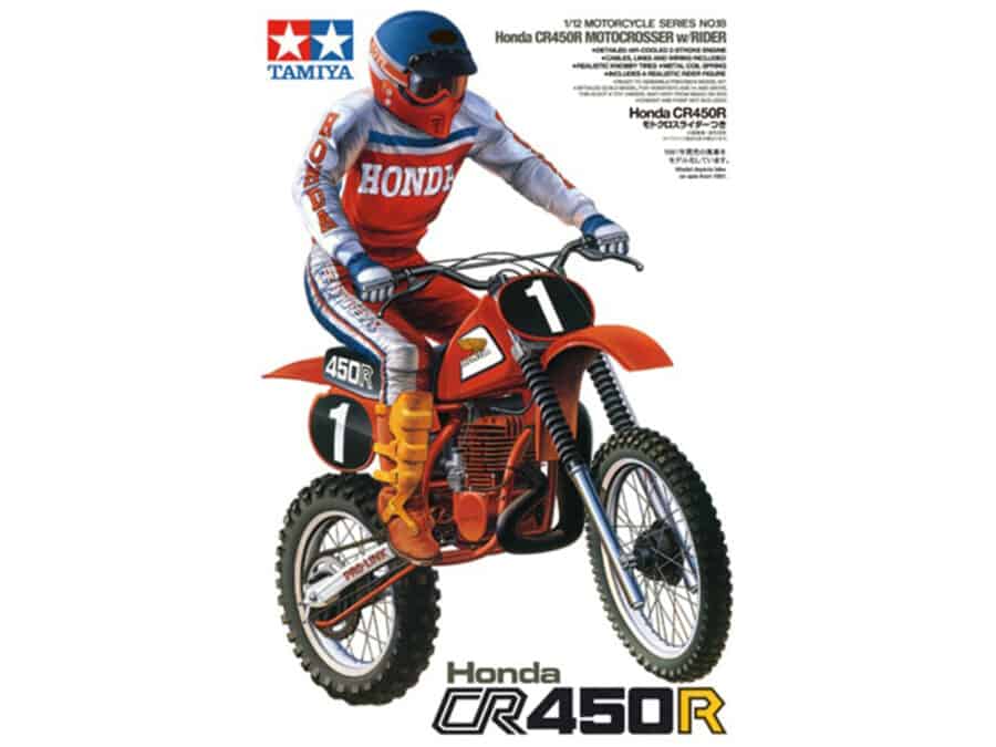 田宫 14018 1/12 本田 CR450R 附越野单车骑士 - 图片 2