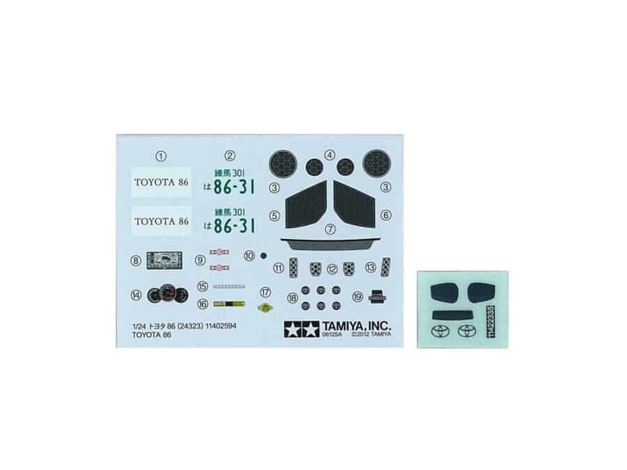 田宫 24323 1/24 丰田 86 - 图片 7
