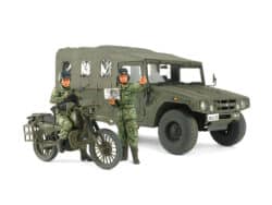 田宫 25188 1/35 日本陆上自卫队 摩托车 和 高机动车 套装