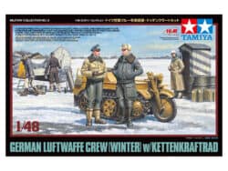 田宫 32412 1/48 德国 空军机组人员（冬季装备）带SdKfz.2 半履带摩托车 - 图片 2