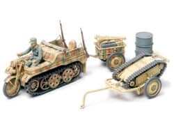 田宫 32502 1/48 德军 SdKfz.2 半履带摩托车 带推车和歌利亚车辆