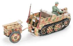 田宫 32502 1/48 德军 SdKfz.2 半履带摩托车 带推车和歌利亚车辆 - 图片 7