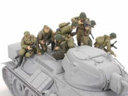 田宫 32521 1/48 二战 苏联 坦克搭乘步兵套装 - 图片 3