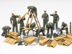 田宫 32547 1/48 二战德国 坦克乘员现场维护套装 - 图片 3