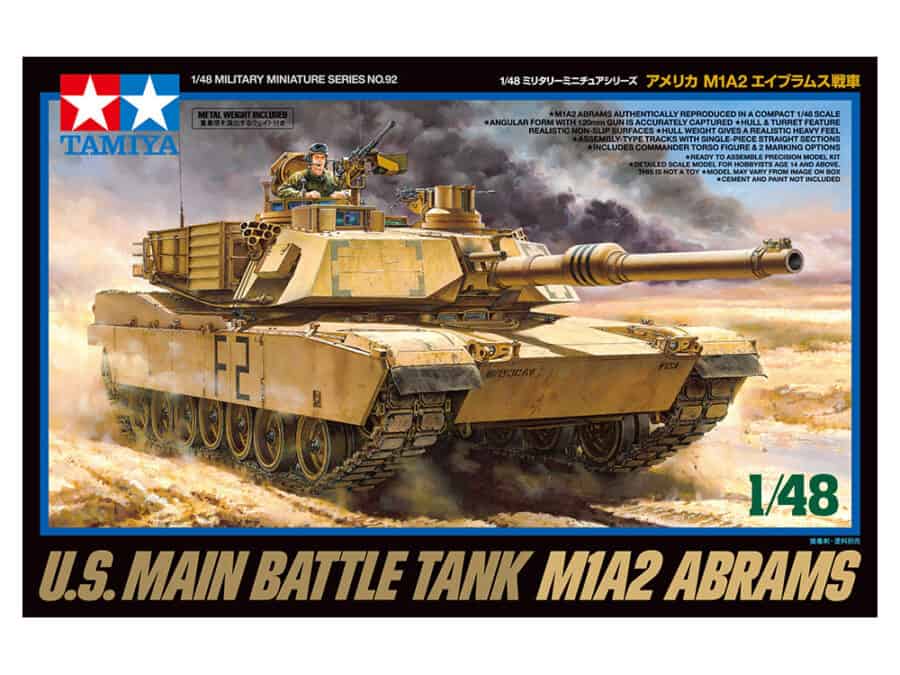 田宫 32592 1/48 美军 M1A2艾布拉姆斯主战坦克 - 图片 2