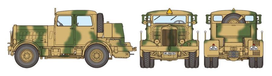 田宫 32593 1/48 德国 重型拖拉机 SS-100 - 图片 6