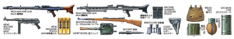 田宫 32602 1/48 WWⅡ 德军步兵套装 - 图片 6