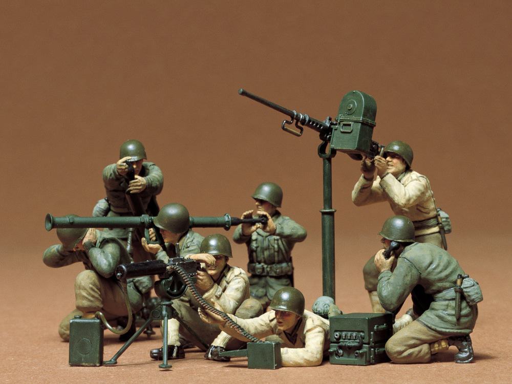 35086_1 田宫 35086 1/35 美国 机关枪和迫击炮队 - 图片 1