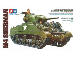 田宫 35190 1/35 美国 M4谢尔曼中坦克 初期型 - 图片 2
